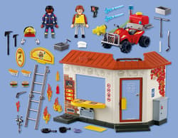 Galeria - zdjęcie nr. 2 - Playmobil Quad straży pożarnej oraz stoisko z burg 72195
