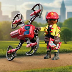 Galeria - zdjęcie nr. 5 - Playmobil Strażacki dron gaśniczy 72197