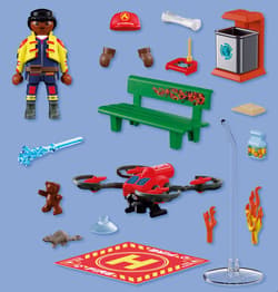 Galeria - zdjęcie nr. 2 - Playmobil Strażacki dron gaśniczy 72197