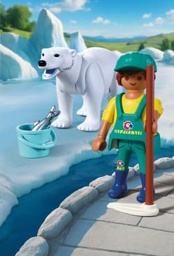 Galeria - zdjęcie nr. 2 - Playmobil Zoo Niedźwiedź polarny i opiekun 72090