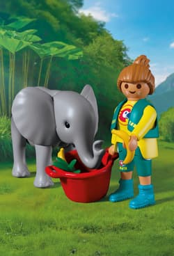 Galeria - zdjęcie nr. 2 - Playmobil Zoo: Słoniątko i opiekun 72092