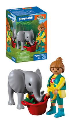 Galeria - zdjęcie nr. 3 - Playmobil Zoo: Słoniątko i opiekun 72092