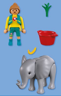 Galeria - zdjęcie nr. 4 - Playmobil Zoo: Słoniątko i opiekun 72092