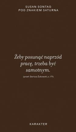 Pod znakiem Saturna - Susan Sontag