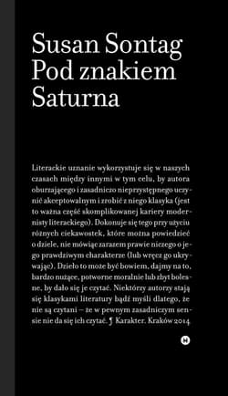Pod znakiem Saturna - ebook - Susan Sontag
