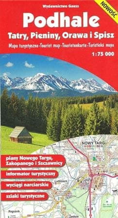 Podhale. Tatry, Pieniny, Orawa i Spisz. Mapa turystyczna 1:75 000 wyd. 2 - Opracowanie Zbiorowe