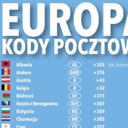 Galeria - zdjęcie nr. 3 - Podkładka na biurko - kody pocztowe Europa