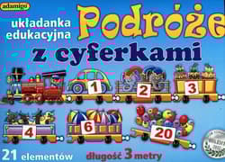 Podróże z cyferkami Układanka edukacyjna