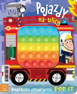 Pojazdy na ulicy Książeczka sensoryczna POP IT