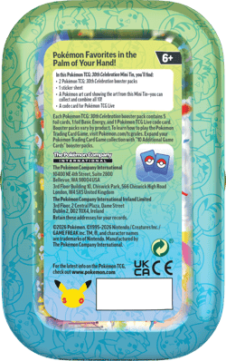 Galeria - zdjęcie nr. 2 - Pokémon TCG: 30th Celebration - Mini Tin - MIX