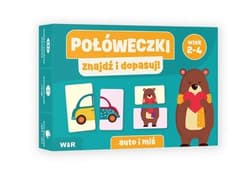 Połóweczki. Znajdź i dopasuj! Auto i miś