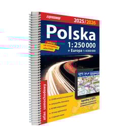Polska Atlas Samochodowy 1:250 000 2025/2026 - Opracowanie Zbiorowe