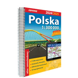 Polska Atlas Samochodowy 1:300 000 2024/2025 - Opracowanie Zbiorowe