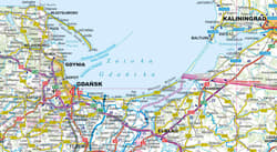 Galeria - zdjęcie nr. 3 - Polska laminowana mapa samochodowa 1:1 000 000