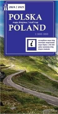 Polska mapa drogowa 2024/2025 1:800 000 - Praca zbiorowa
