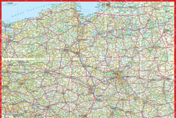 Galeria - zdjęcie nr. 2 - Polska mapa samochodowa 1:1 400 000 laminat midi 2022