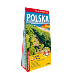 Polska mapa samochodowa 1:750 000 laminat 2025 - Opracowanie Zbiorowe