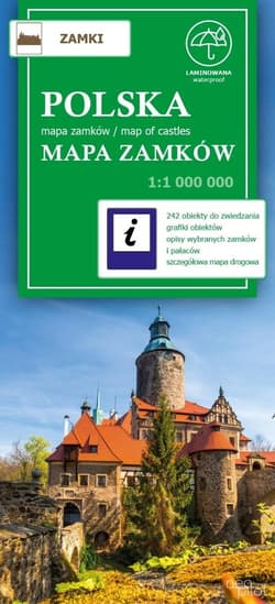 Polska mapa zamków 1:1 000 000 - Praca zbiorowa