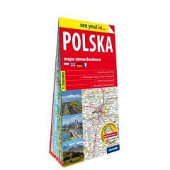 Polska papierowa mapa samochodowa 1:700 000 - Braniewski Arkadiusz,  Tuchołka Marta, Joanna Piet
