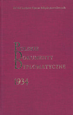 Polskie Dokumenty Dyplomatyczne 1934