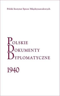 Polskie Dokumenty Dyplomatyczne 1940 - Magdalena Hułas