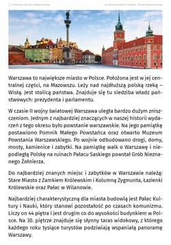 Galeria - zdjęcie nr. 4 - Polskie miasta Karty pracy z tekstami do czytania ze zrozumieniem dla uczniów ze specjalnymi potrzebami edukacyjnym