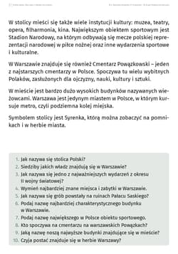 Galeria - zdjęcie nr. 2 - Polskie miasta Karty pracy z tekstami do czytania ze zrozumieniem dla uczniów ze specjalnymi potrzebami edukacyjnym