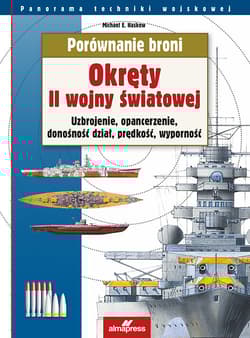 Porównanie broni Okręty II wojny światowej Uzbrojenie, opancerzenie, donośność dział, prędkość, wyporność - Haskew Michael E.