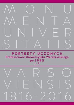 Portrety Uczonych Profesorowie Uniwersytetu Warszawskiego po 1945, L-R