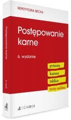 Postępowanie karne. Pytania. Kazusy. Tablice w.6 - Praca zbiorowa