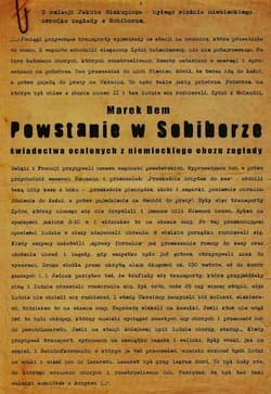 Powstanie w Sobiborze świadectwa ocalonych z niemieckiego obozu zagłady - Marek Bem