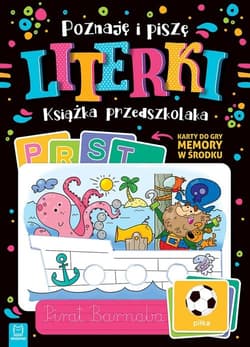 Poznaję i piszę literki Książka przedszkolaka Karty do gry memory w środku - Agnieszka Bator