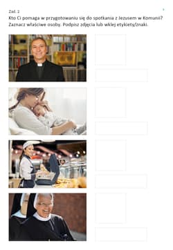 Galeria - zdjęcie nr. 4 - Poznaję Jezusa. Klasa 3. Karty pracy dla uczniów ze specjalnymi potrzebami edukacyjnymi i trudnościami w komunikowaniu się. Z symbolami PCS. Część 1.