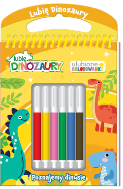 Poznajmy dinusie. Lubię Dinozaury. Ulubione kolorowanki