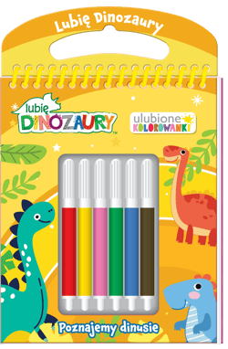 Poznajmy dinusie. Lubię Dinozaury. Ulubione kolorowanki - Opracowanie Zbiorowe