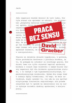 Praca bez sensu Teoria - David Graeber