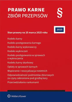 Prawo karne. Zbiór przepisów. 2025 - Praca zbiorowa
