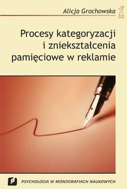 Procesy kategoryzacji i zniekształcenia pamięciowe w reklamie - Alicja Grochowska