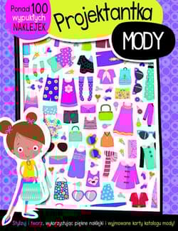 Projektantka mody książeczka z ponad 100 wypukłymi naklejkami