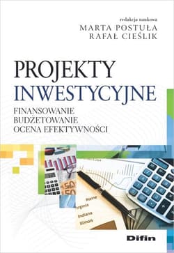 Projekty inwestycyjne Finansowanie, budżetowanie, ocena efektywności