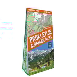 Prokletije Durmitor Albanian & Montenegro Alps trekking map 1:65 000 laminat 2024 - Opracowanie Zbiorowe