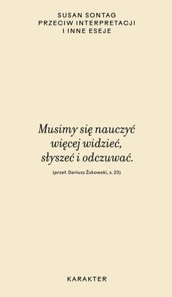 Przeciw interpretacji - ebook - Susan Sontag