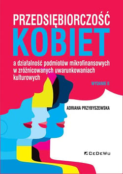 Przedsiębiorczość kobiet a działalność podmiotów mikrofinansowych w zróżnicowanych uwarunkowaniach - Adriana Przybyszewska