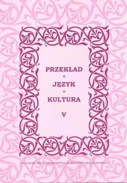 Przekład - Język - KulturaTom 5 - red. Roman Lewicki