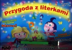 Przygoda z literkami Pisak suchościeralny + naklejki gratis