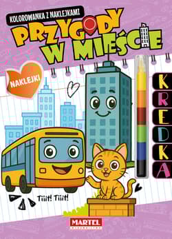 Przygody w mieście. Kolorowanka z naklejkami (modułowa kredka) - Katarzyna Salamon