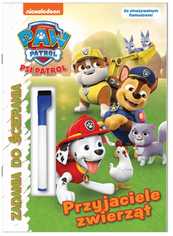 Przyjaciele zwierząt. Psi Patrol. Zadania do ścierania - Praca zbiorowa