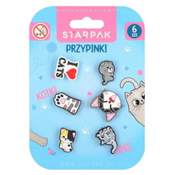 Przypinki Kotki 6szt