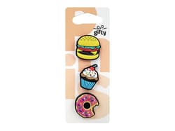 Przypinki silikonowe fast food 3szt