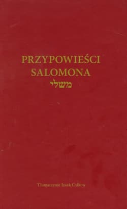 Przypowieści Salomona - Izaak Cylkow